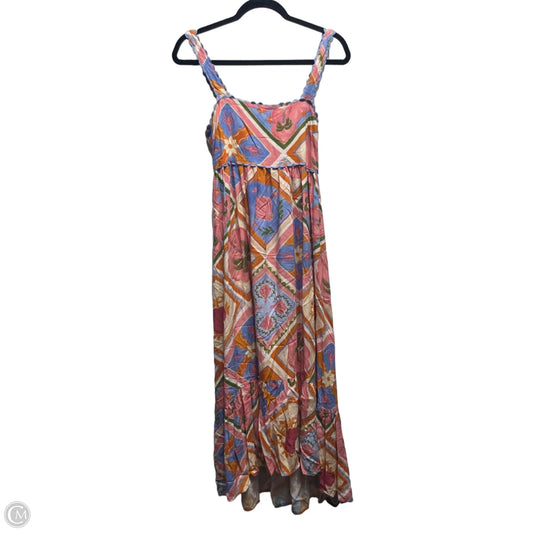 Dress Casual Maxi By white/ closet In Green & Pink, Size: S