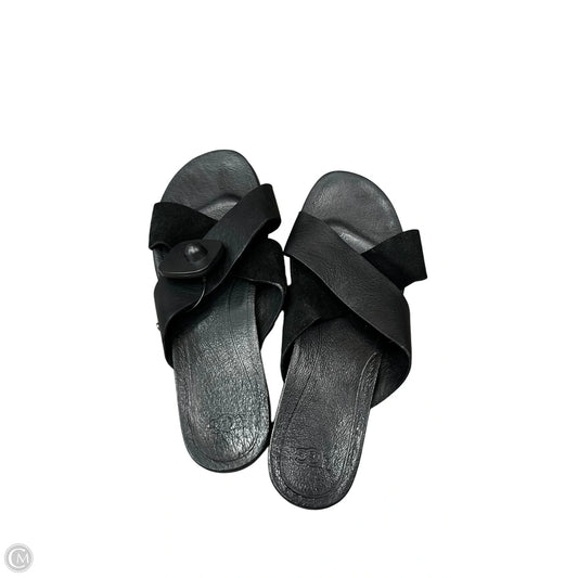 Sandals Designer By Ugg In Black, Size: 10