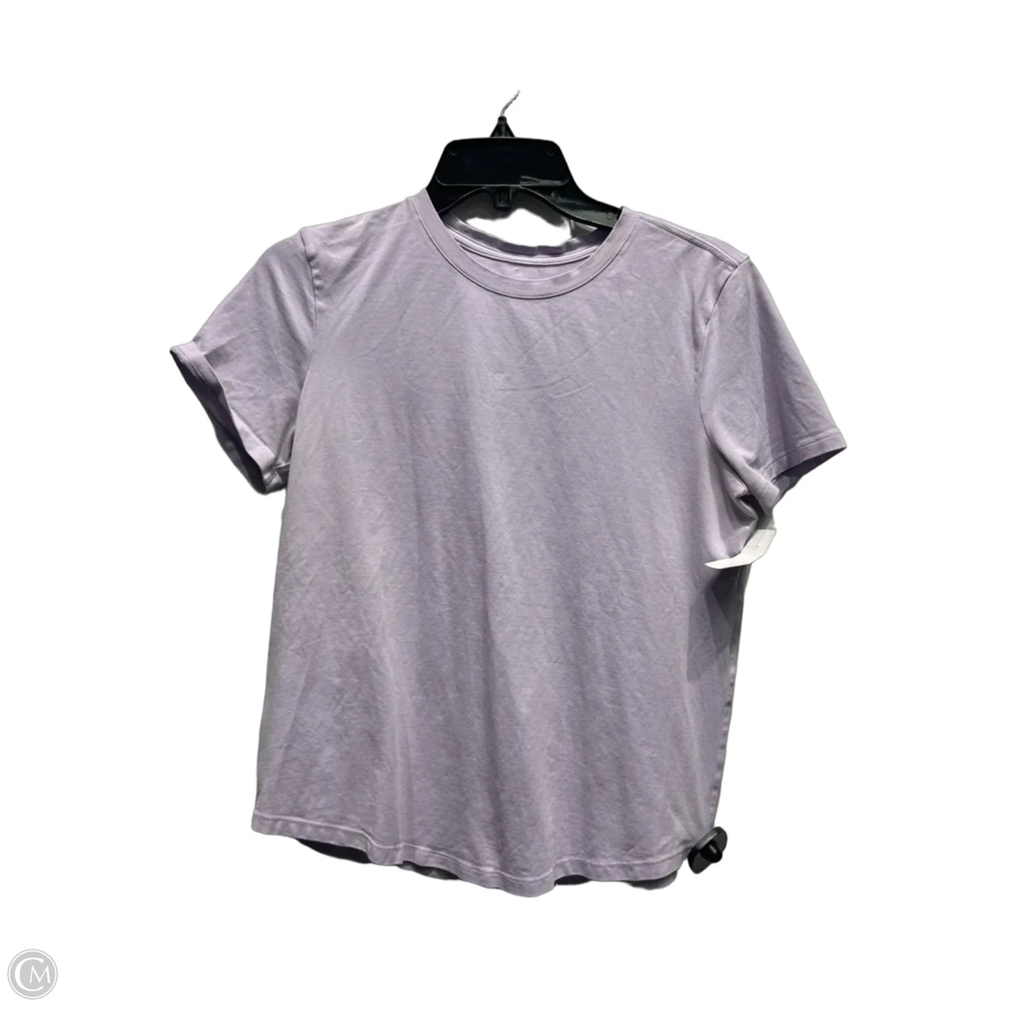 Athletic Top Short Sleeve By Lululemon In Purple, Size: S