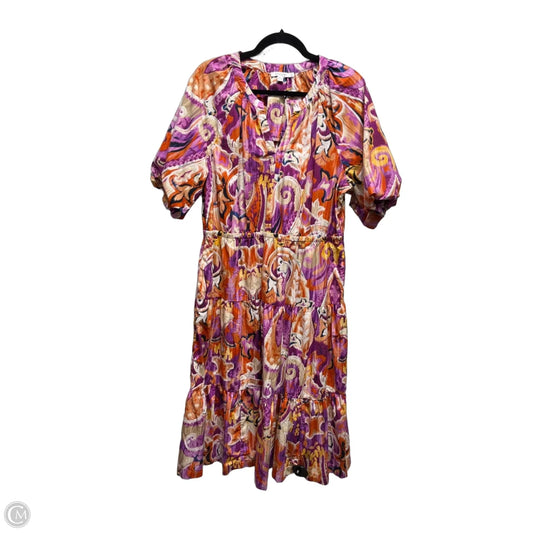 Dress Party Short By Chicos In Orange & Purple, Size: 12