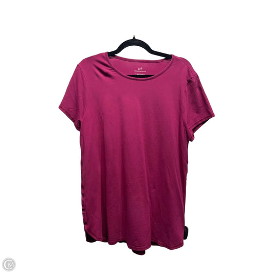 Top Short Sleeve Basic By J. Jill In Purple, Size: L