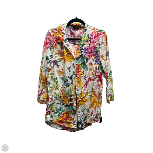 Top Long Sleeve By Rachel Roy In Purple & Yellow, Size: L