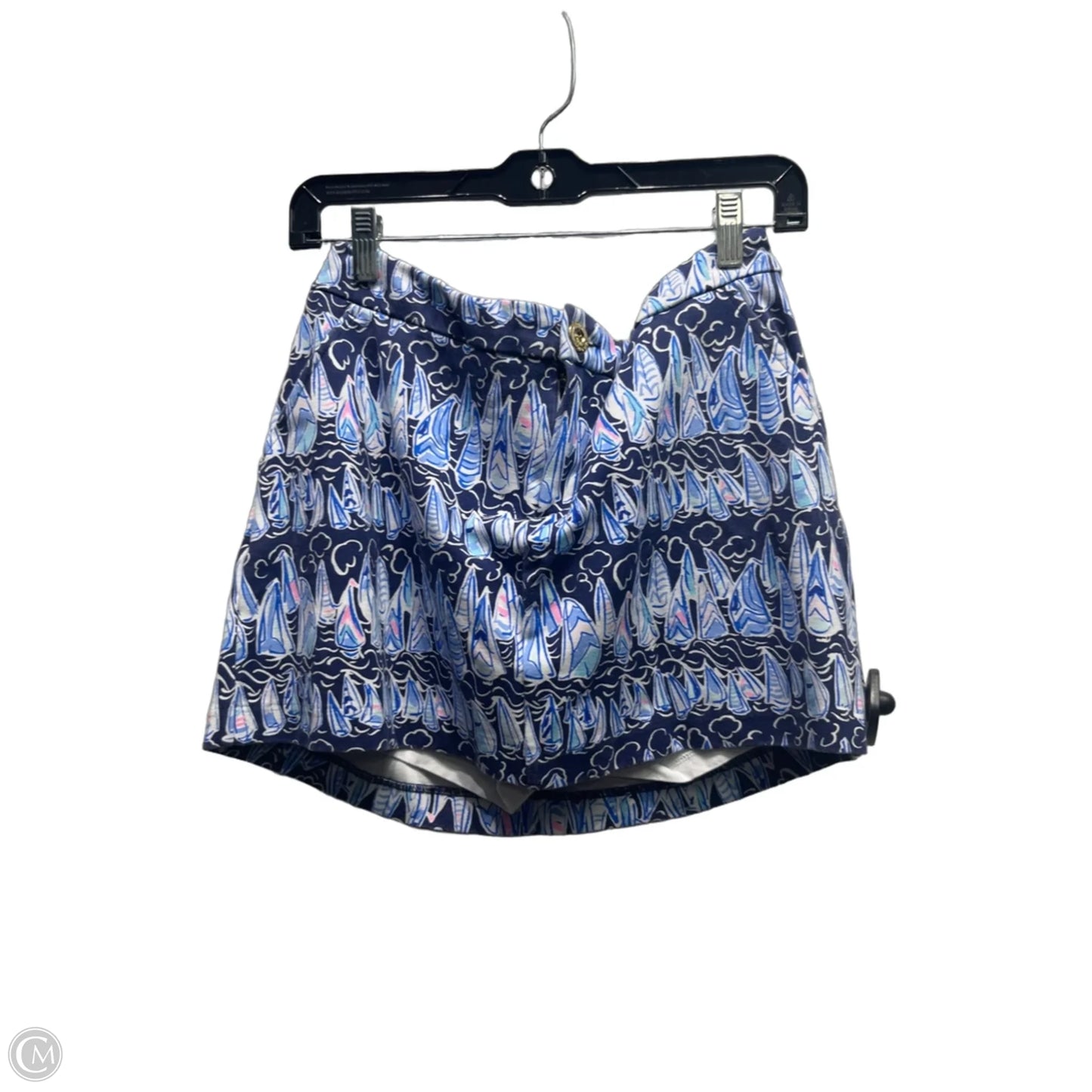Skort Designer By Lilly Pulitzer In Blue & White, Size: 6