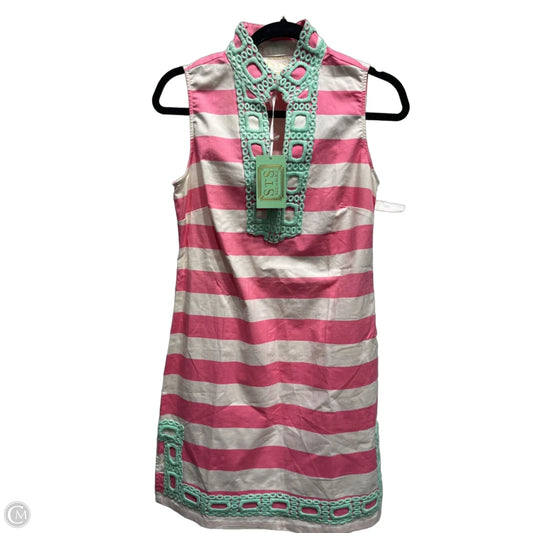 Dress Casual Short By Sail To Sable In Green & Pink, Size: S
