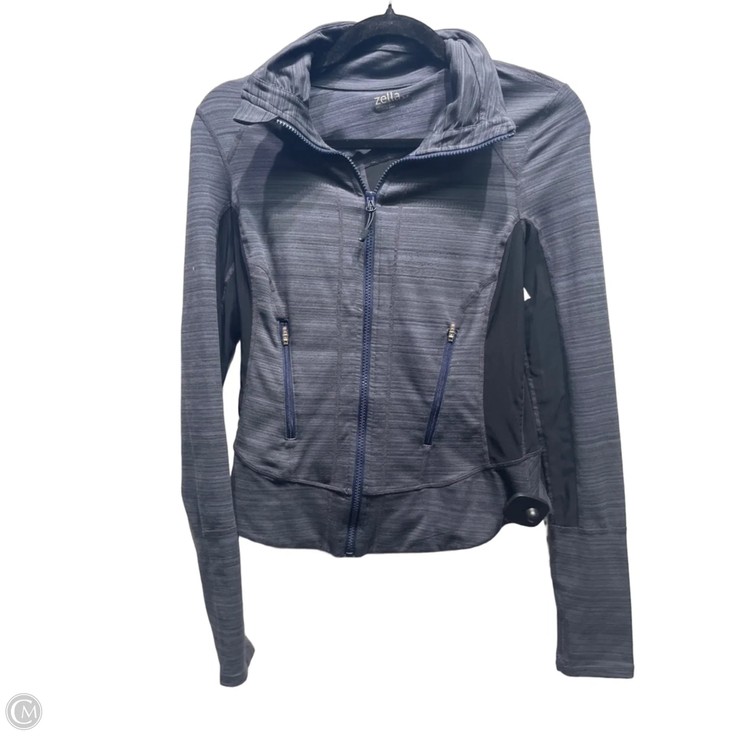 Athletic Jacket By Zella In Grey, Size: S