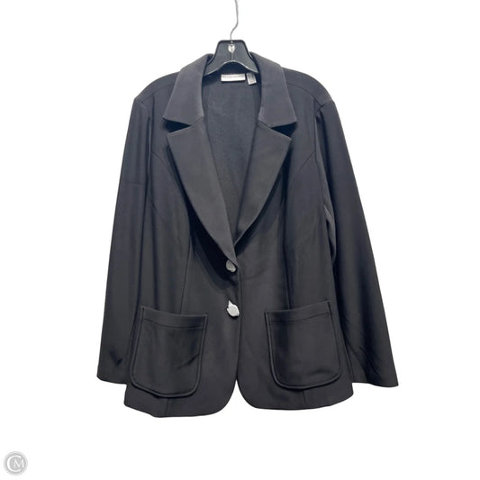 Blazer By Susan Graver In Black, Size: 1x