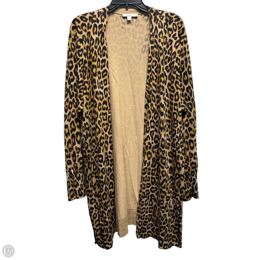Sweater Cardigan By Chicos In Black & Brown, Size: Xxl