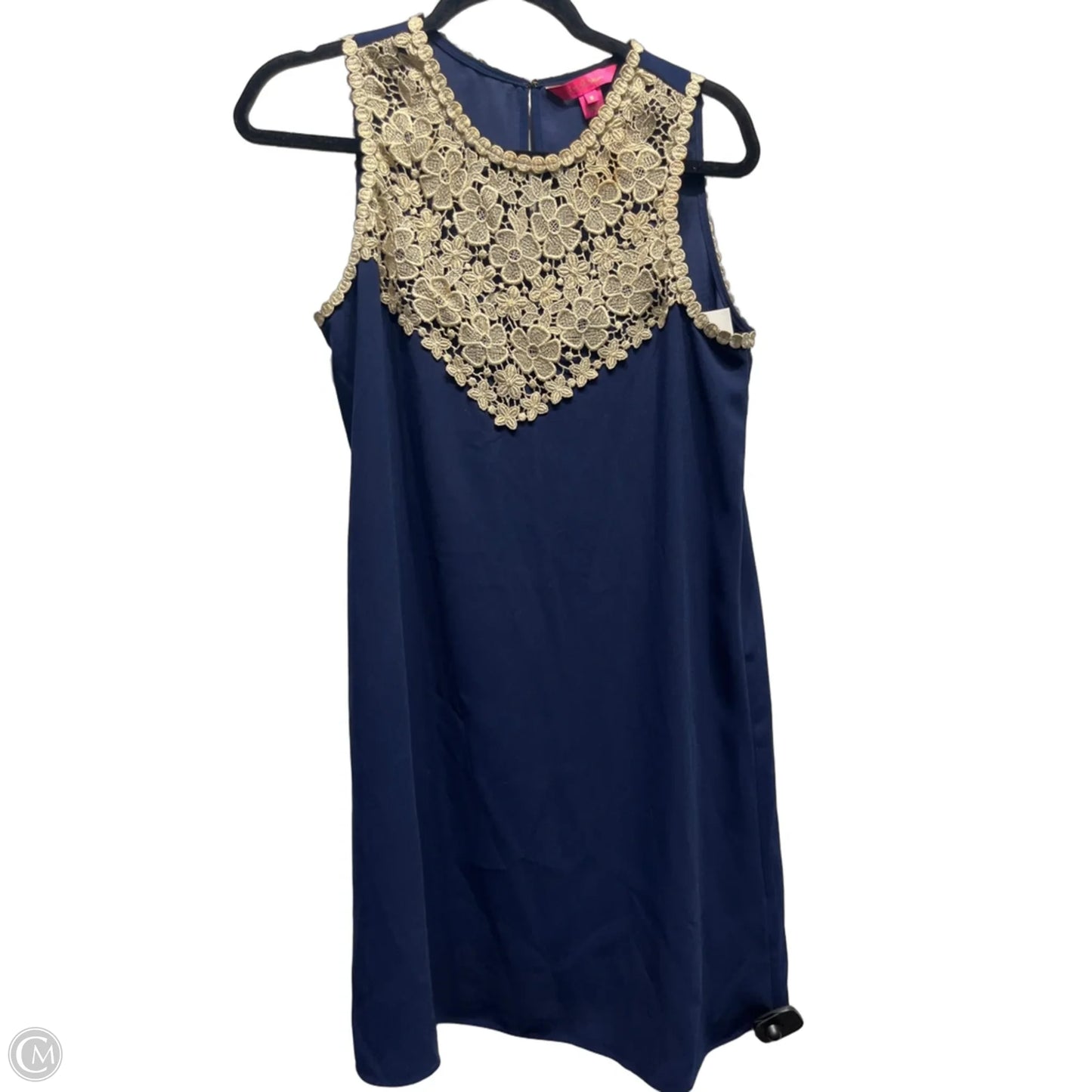 Dress Designer By Lilly Pulitzer In Blue & Tan, Size: 6