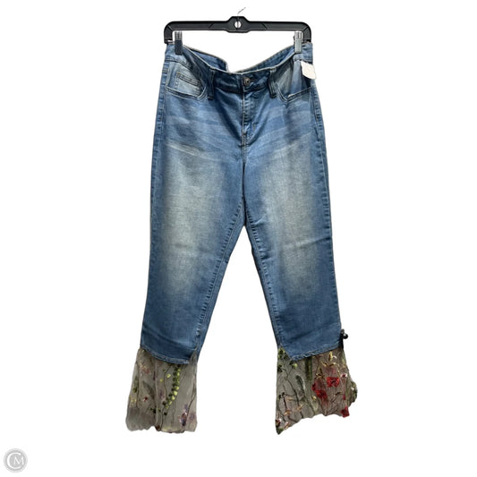Jeans Flared By Hydraulic In Blue Denim, Size: 10