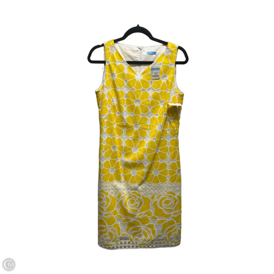 Dress Work By J Mclaughlin In White & Yellow, Size: 4