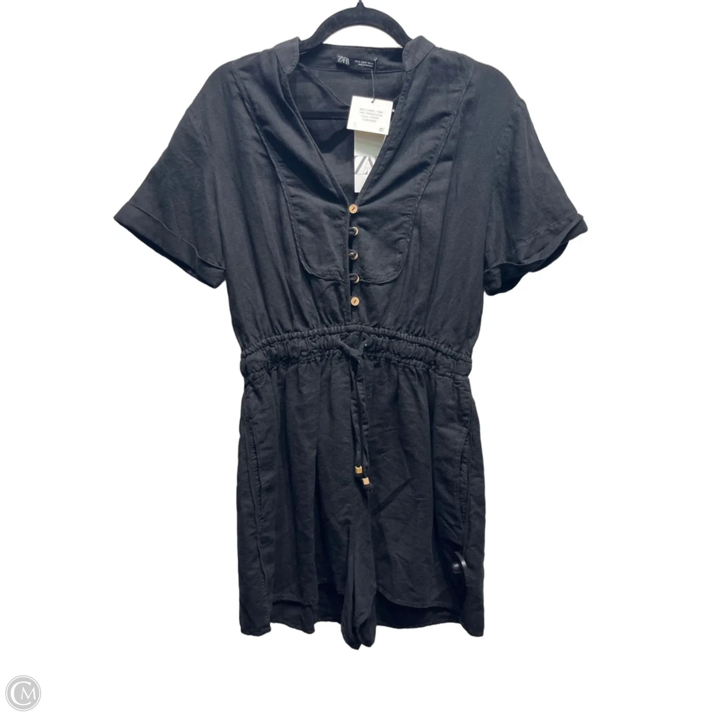 Romper By Zara In Black, Size: M
