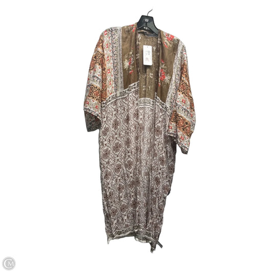 Kimono By Michael Stars In Brown & Red, Size: Osfm
