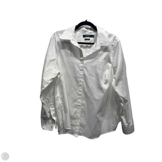Top Long Sleeve By Ralph Lauren In White, Size: 1x