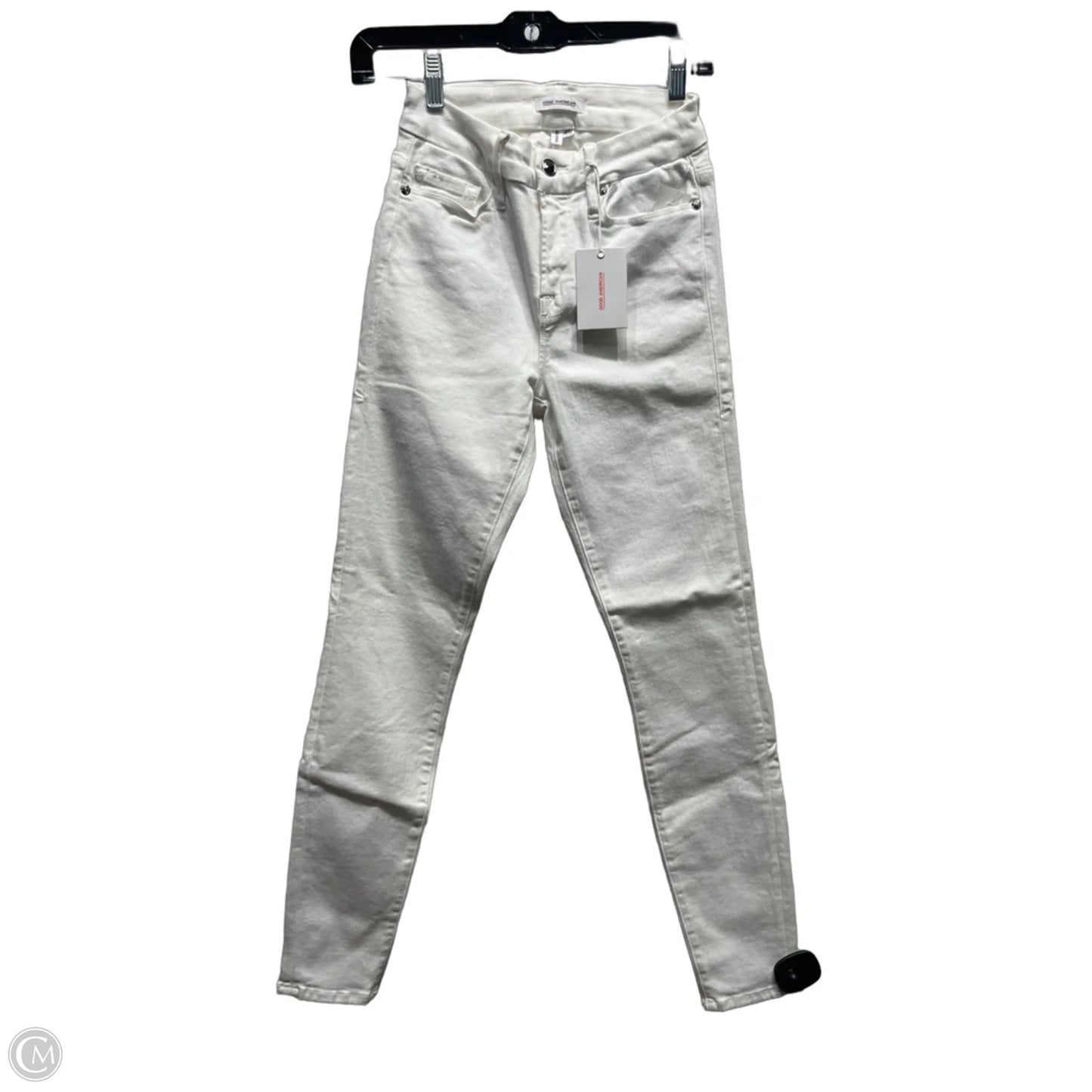 Jeans Skinny By Good American In White, Size: 2