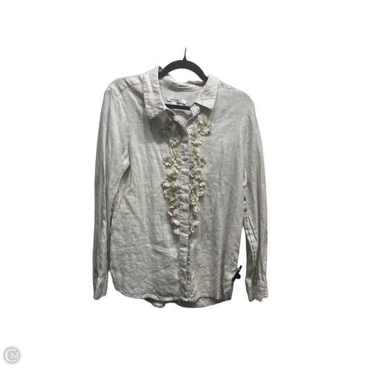 Top Long Sleeve By Chicos In Tan, Size: 8