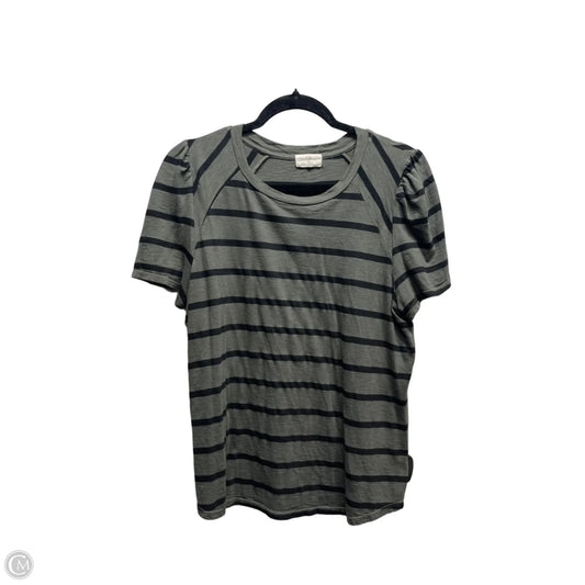 Top Short Sleeve By T.la In Black & Green, Size: L