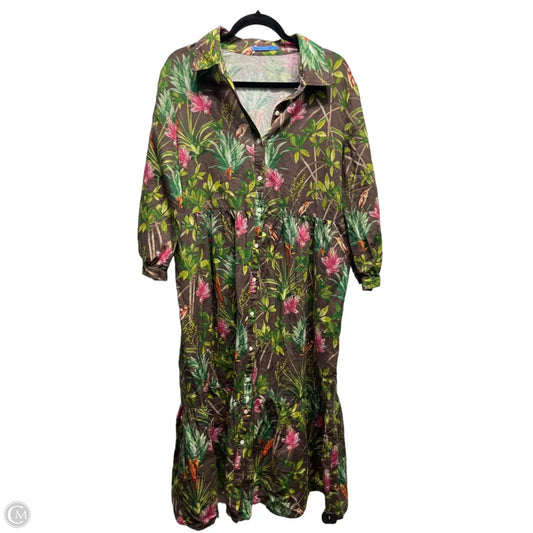 Dress Casual Midi By J Mclaughlin In Brown, Size: Xl