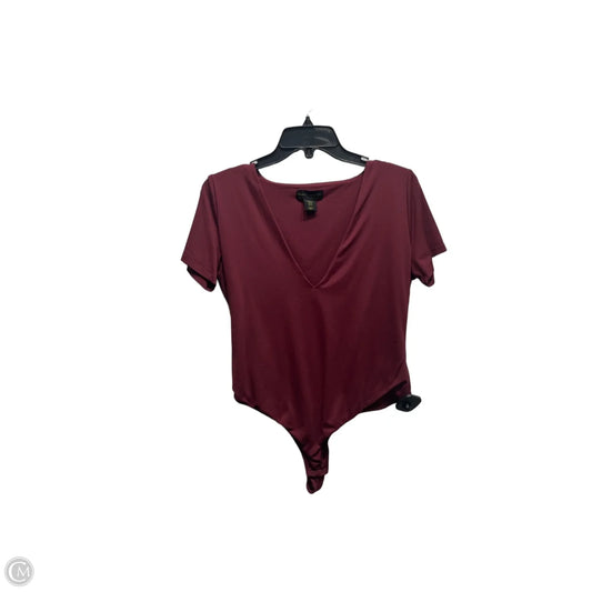 Bodysuit By House Of Harlow In Maroon, Size: Xl