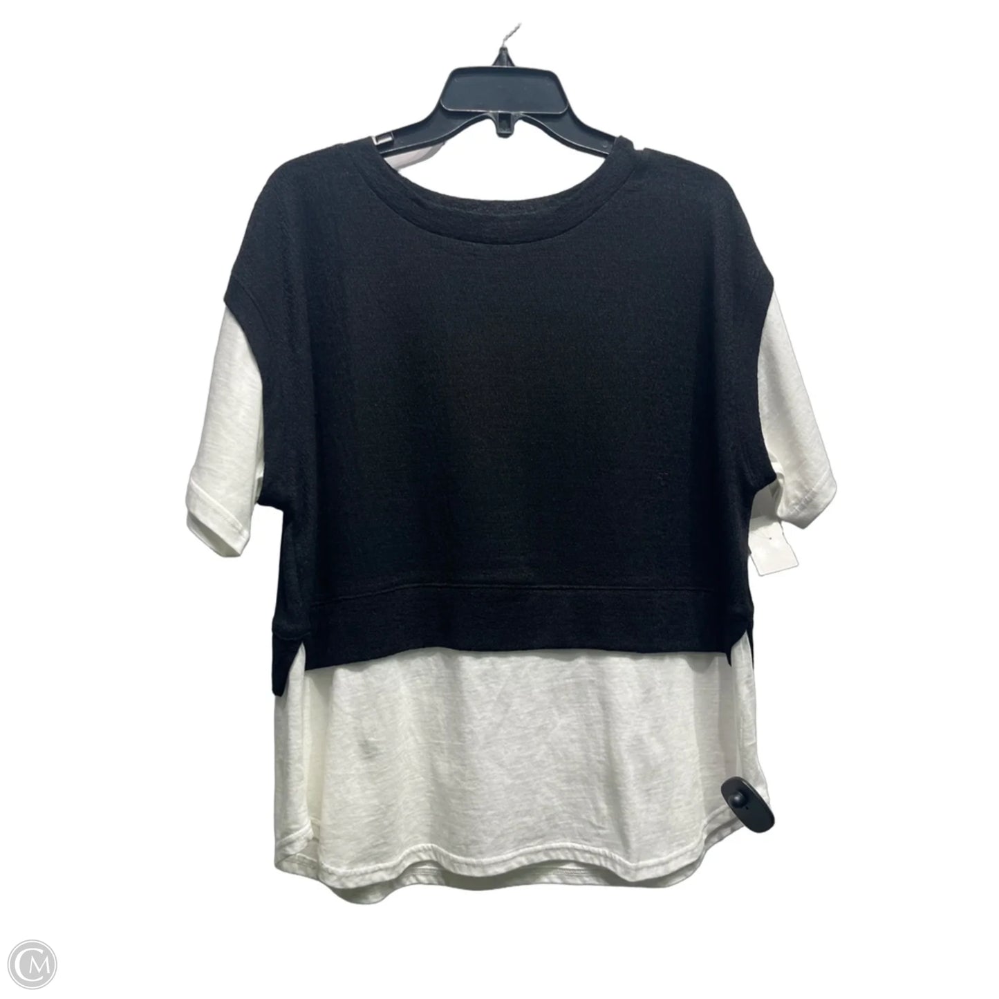Top Short Sleeve By cinema club  In Black & White, Size: L