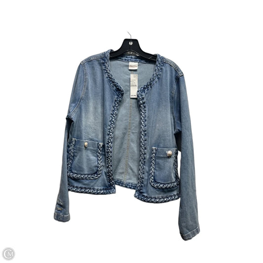 Jacket Denim By Clothes Mentor In Blue Denim, Size: Xl