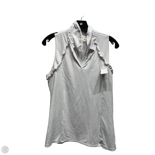 Top Sleeveless Designer By Lilly Pulitzer In White, Size: L