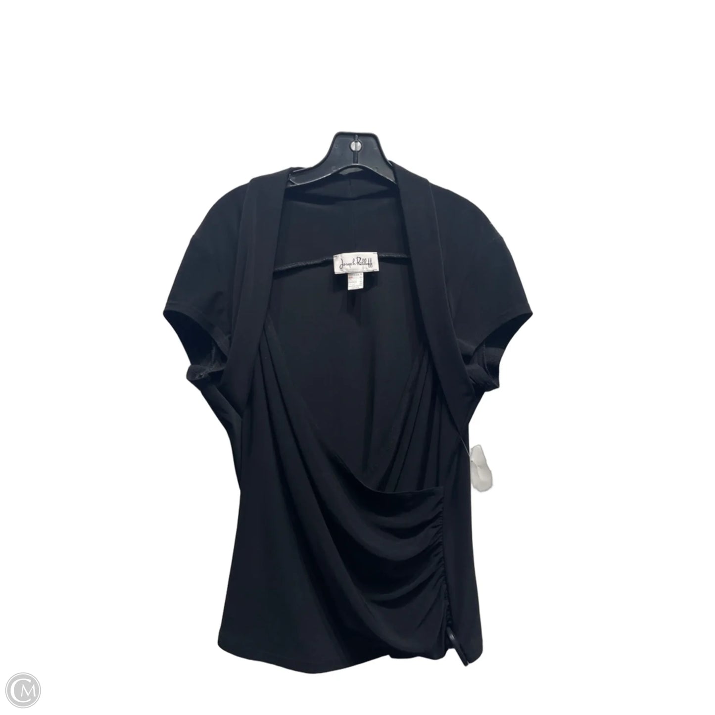 Top Short Sleeve By Joseph Ribkoff In Black, Size: Large