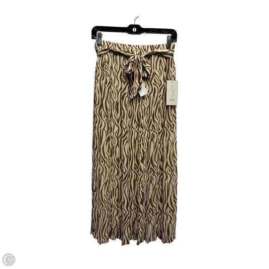 Skirt Maxi By Joie In Brown & Cream, Size: M