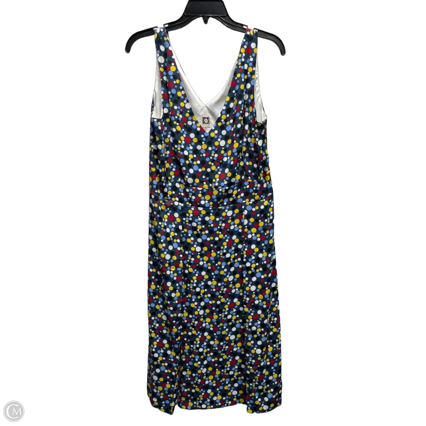Dress Casual Midi By Anne Klein In Blue & Red, Size: 14