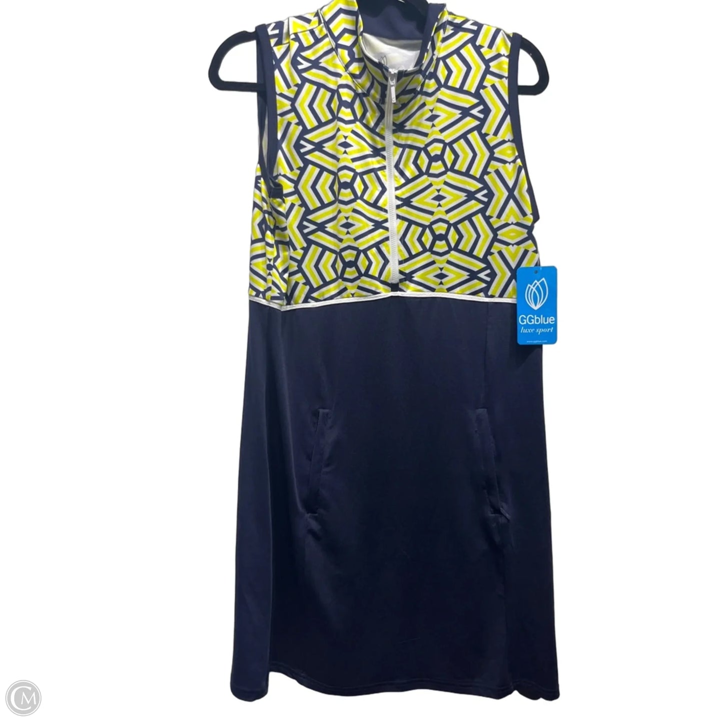 Athletic Dress By Clothes Mentor In Blue & Yellow, Size: M