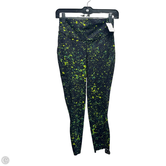 Athletic Leggings Capris By Lululemon In Black & Green, Size: 6