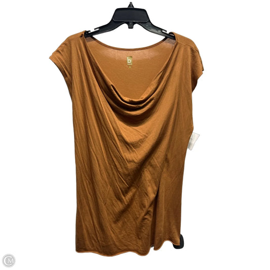 Top Short Sleeve By b by donna m In Brown, Size: L