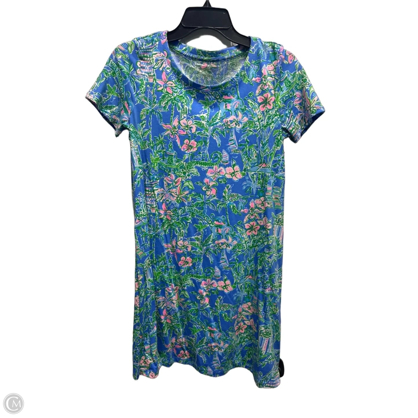 Dress Designer By Lilly Pulitzer In Blue & Pink, Size: Xs