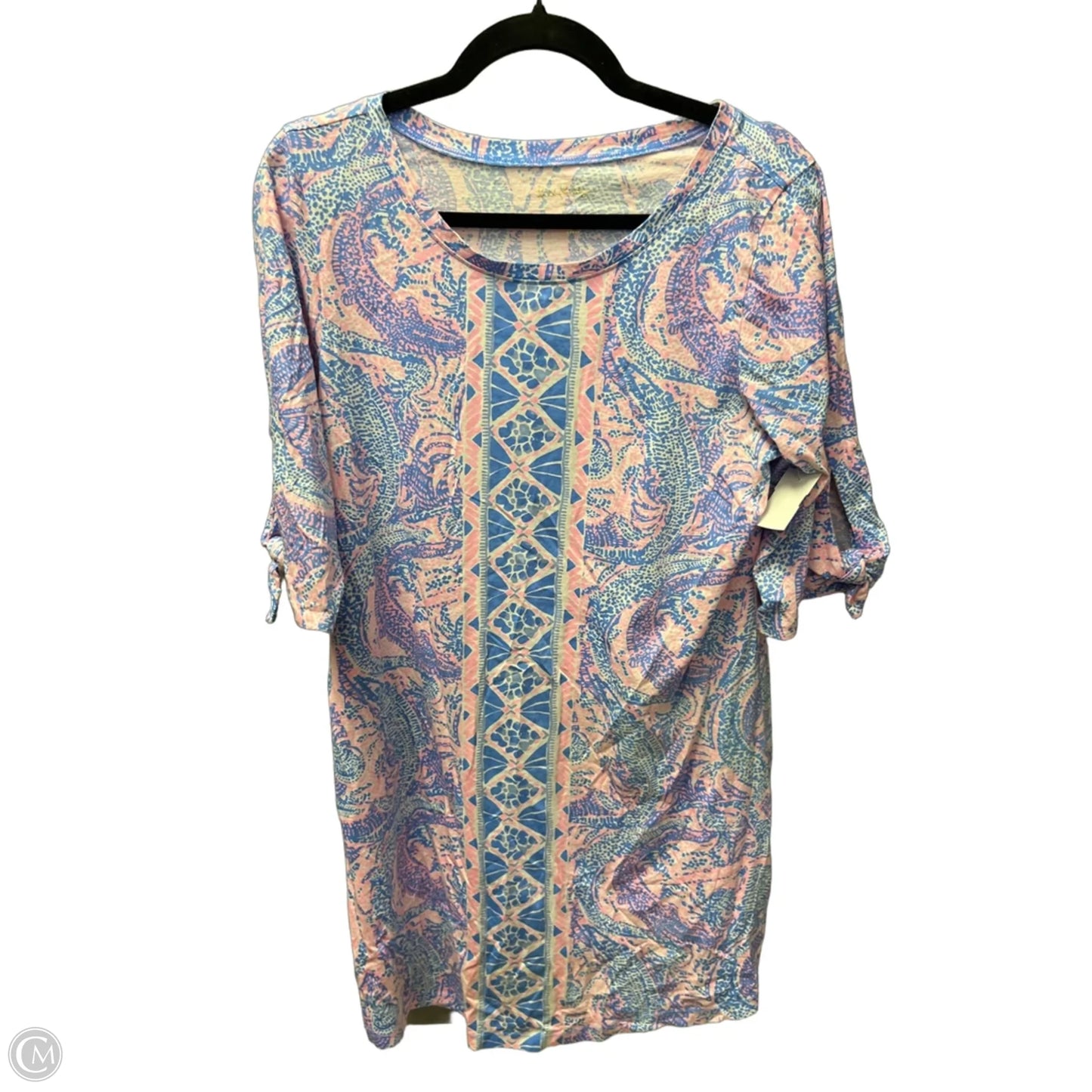 Dress Designer By Lilly Pulitzer In Blue & Pink, Size: L