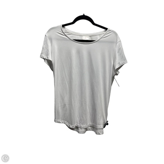 Top Short Sleeve Basic By live to lounge In White, Size: L