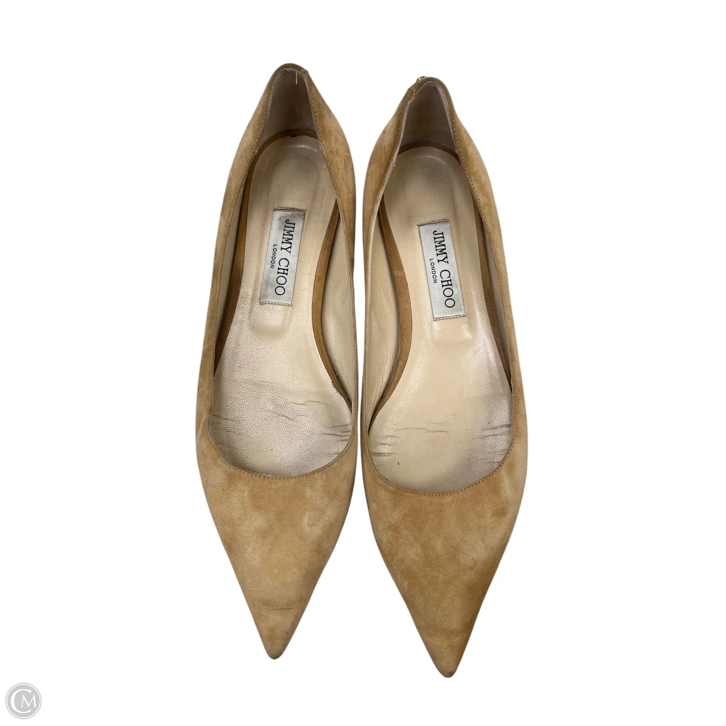 Shoes Luxury Designer By Jimmy Choo In Tan, Size: 11