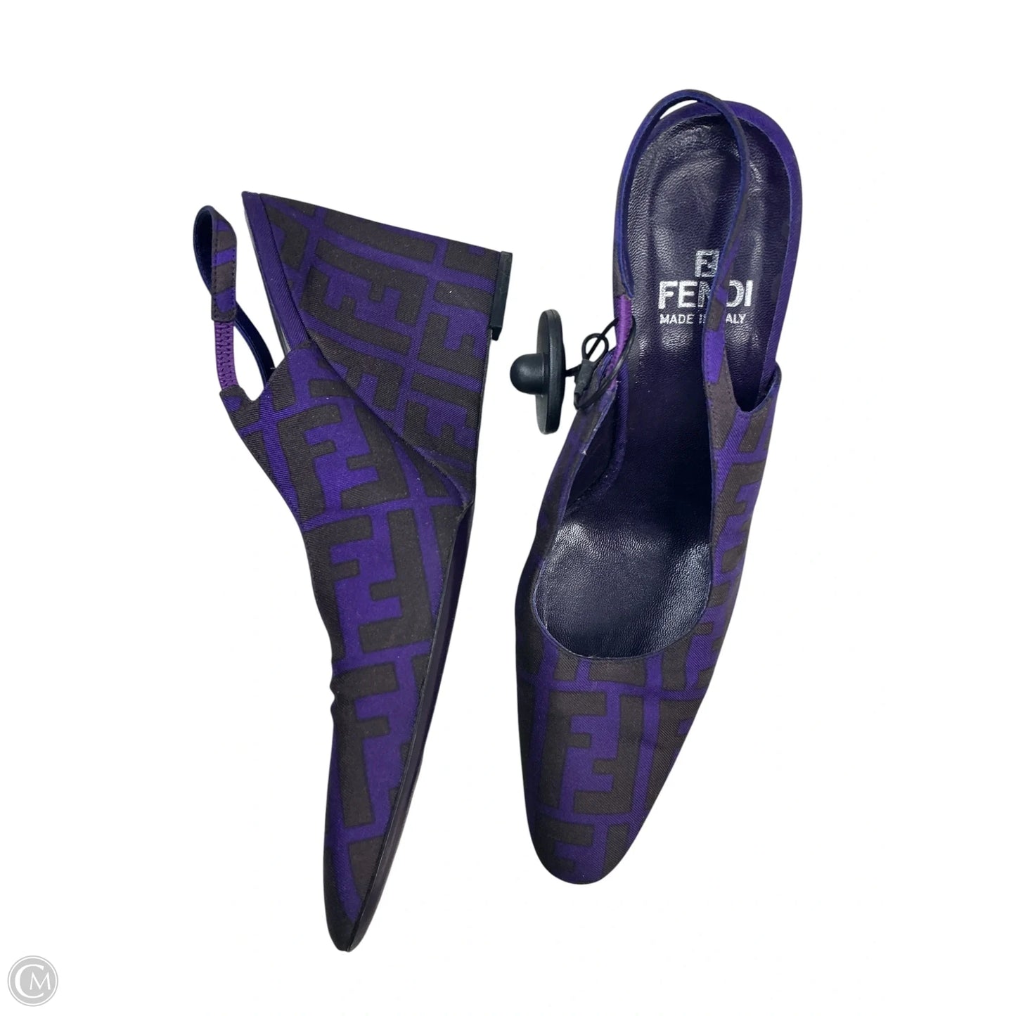 Shoes Luxury Designer By Fendi In Purple, Size: 8