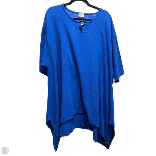 Dress Casual Short By Oh My Gauze In Blue, Size: Osfm