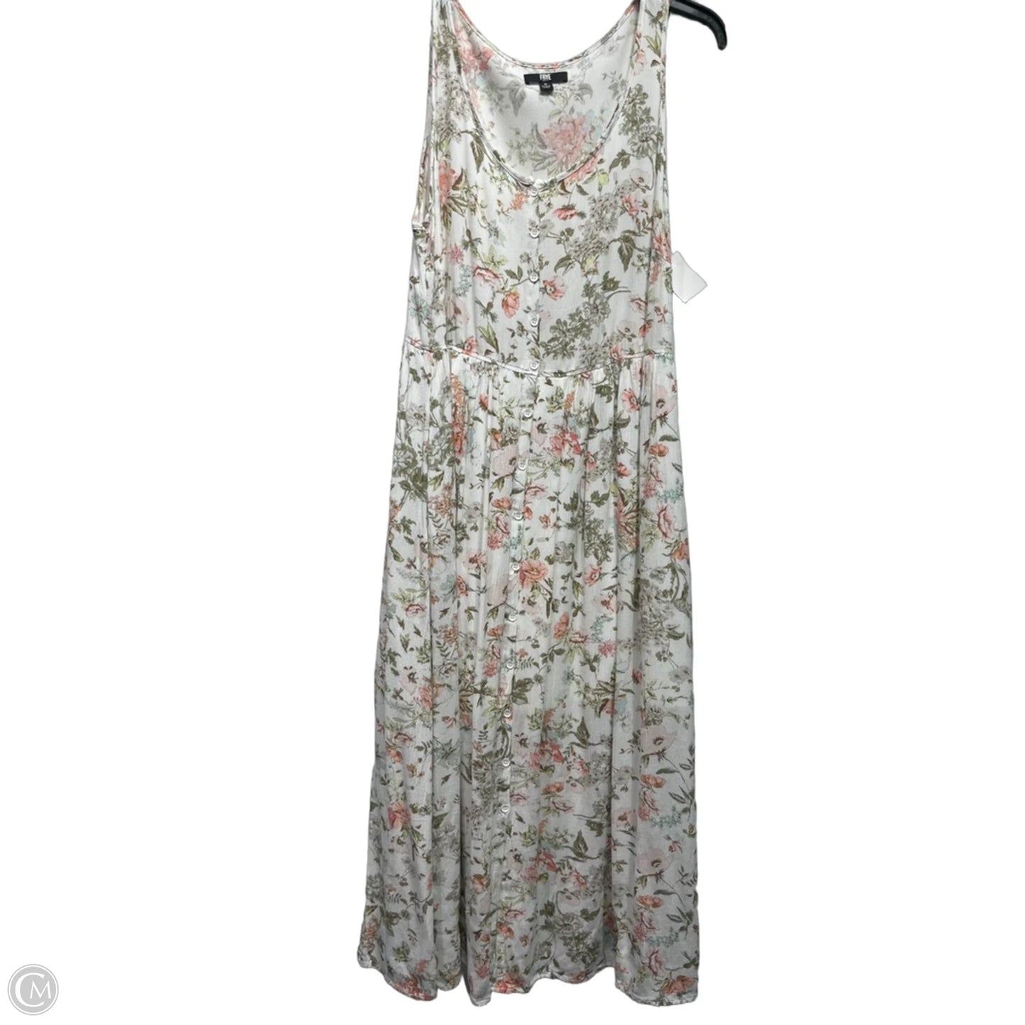 Dress Designer By Frye In Cream & Orange, Size: M