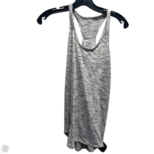 Athletic Tank Top By Lululemon In Grey & White, Size: M