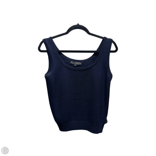 Top Sleeveless Luxury Designer By St John Collection In Navy, Size: Sp