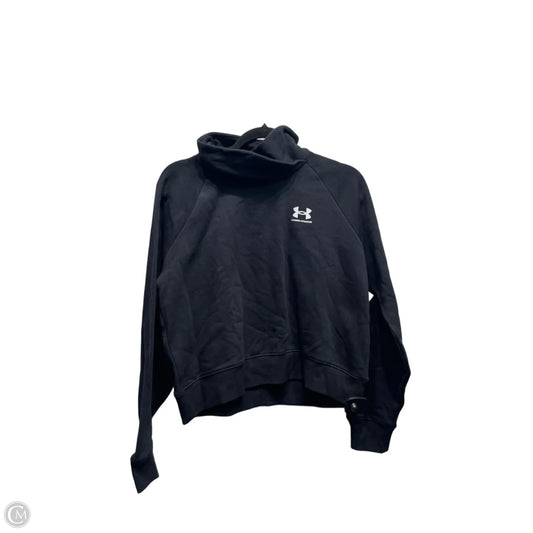 Athletic Sweatshirt Collar By Under Armour In Black & White, Size: S