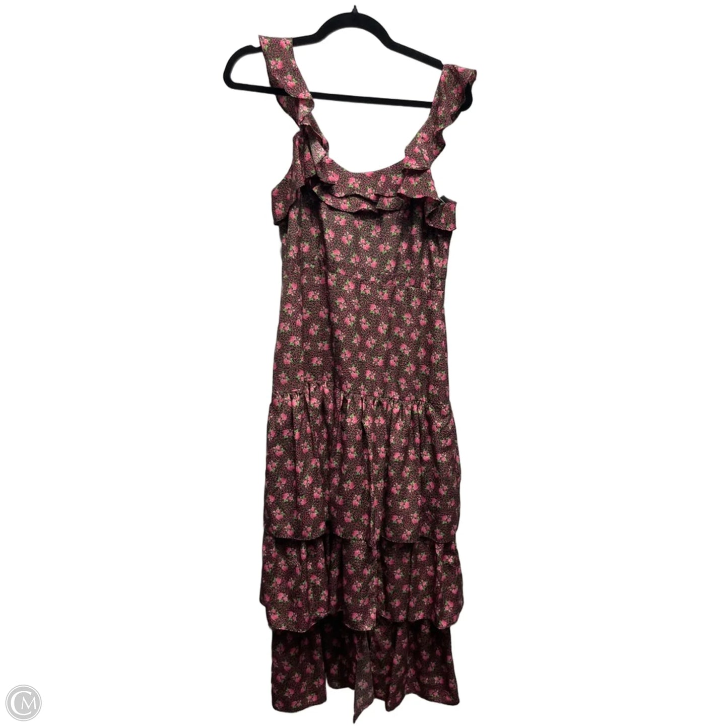 Dress Casual Midi By likely In Green & Pink, Size: 4