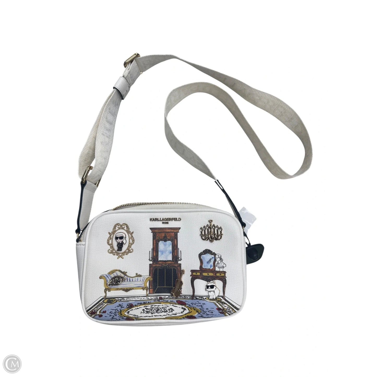 Crossbody Designer By Karl Lagerfeld, Size: Small