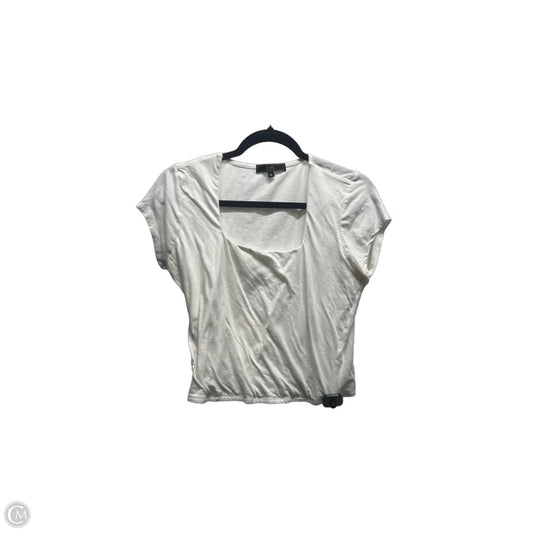 Top Short Sleeve By Vibe In White, Size: Xl