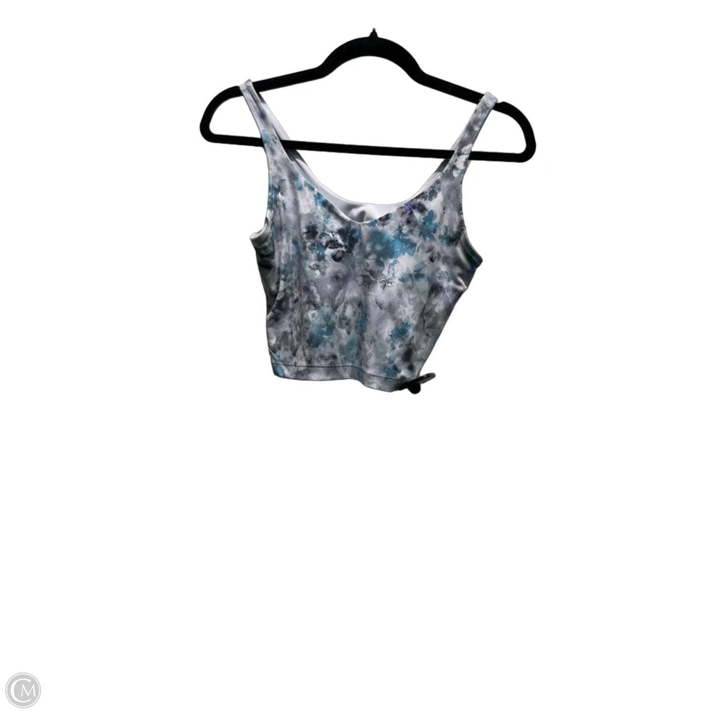 Athletic Bra By Lululemon In Blue & Grey, Size: 6