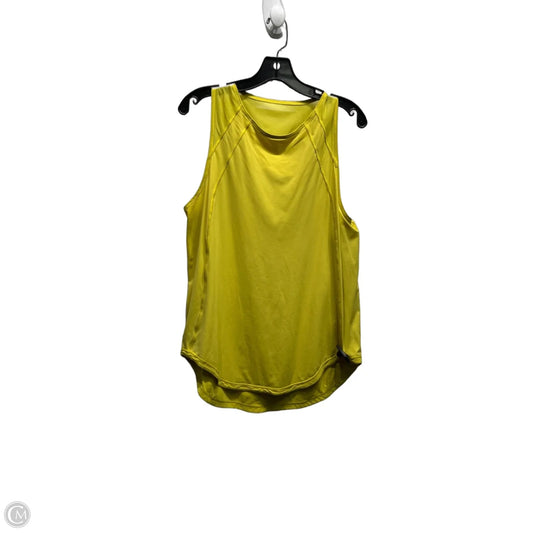 Athletic Tank Top By Lululemon In Yellow, Size: L