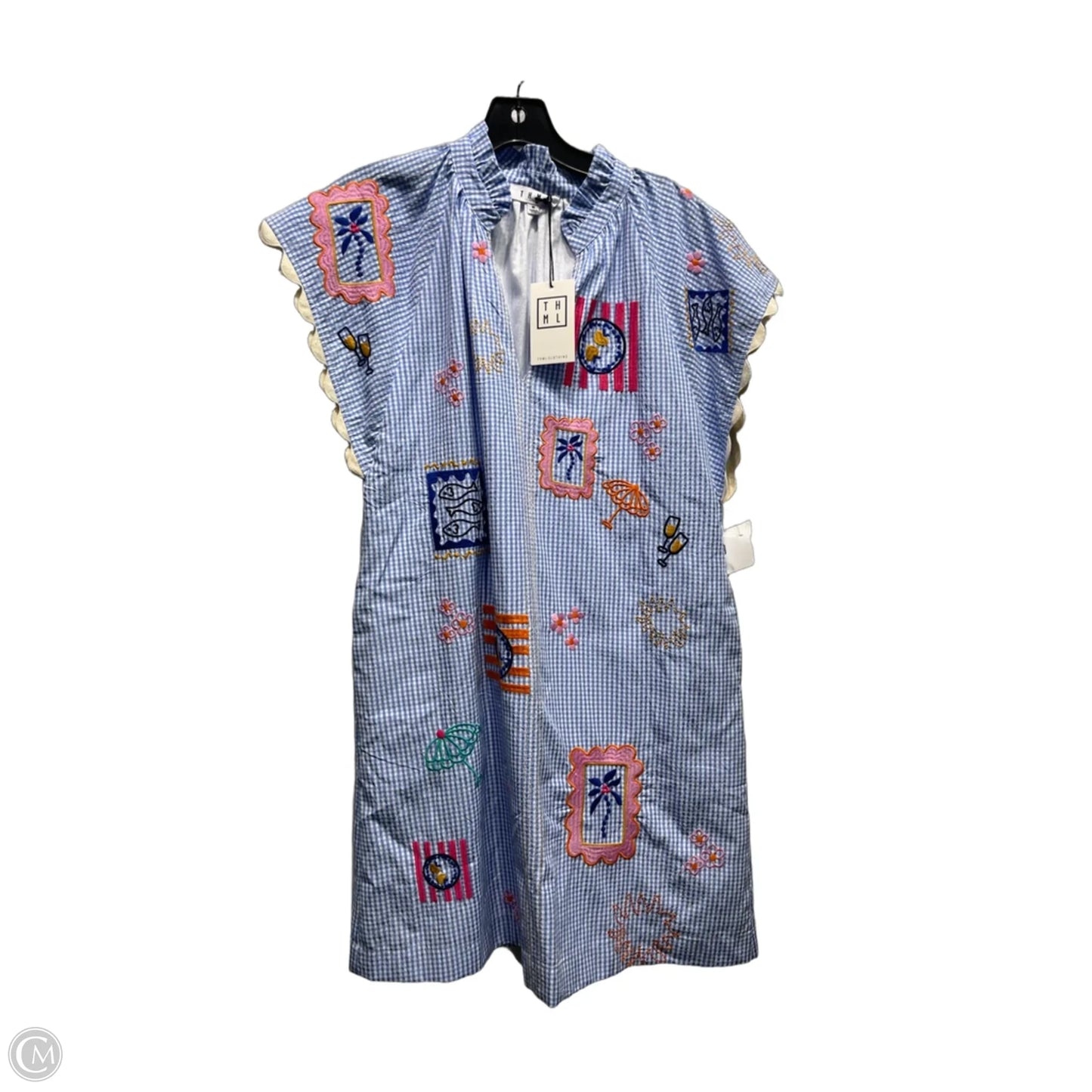 Dress Party Short By Thml In Blue & White, Size: M