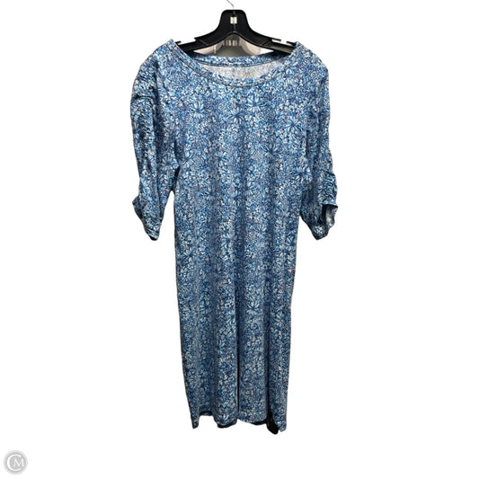 Dress Designer By Lilly Pulitzer In Blue & White, Size: Xl