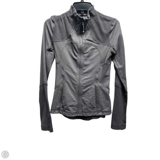 Athletic Jacket By Lululemon In Grey, Size: Xs