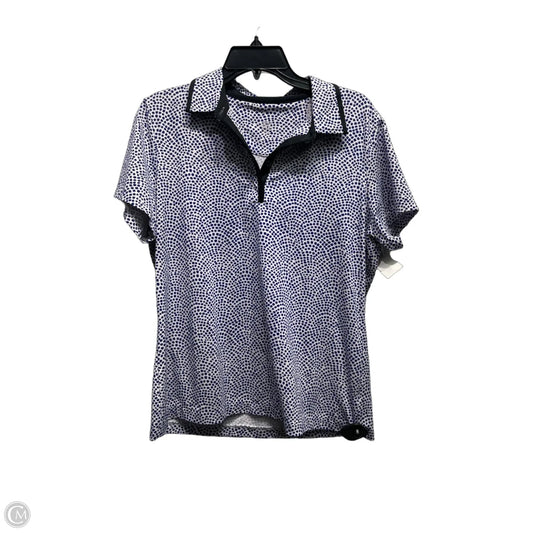 Top Short Sleeve By Tail In Blue Denim, Size: L